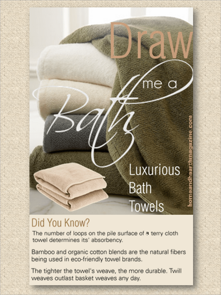 Eco-Friendly Bamboo Bath Towels