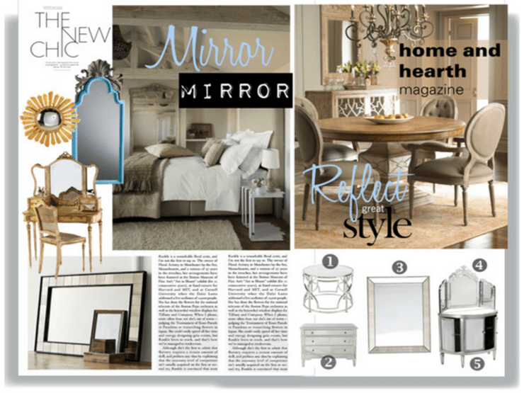 Fashionable Mirrors Reflect Great Taste